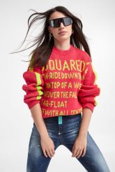 Sweter damski DSQUARED2. Swetry nierozpinane damskie Dsquared2, s, bez wzorów, bez kołnierzyka, bez ramiączek. W wyprzedaży za 2,059.85 zł.