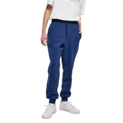 Jogging Urban Classics Basic. Niebieskie spodnie materiałowe męskie Urban Classics, bez wzorów, z dresówki. Za 198.50 zł.