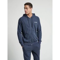 Kurtka z kapturem Hummel hmlisam zip. Niebieskie kurtki męskie Hummel, s, bez wzorów, z bawełny, klasyczne, z kapturem. Za 229.50 zł.
