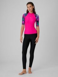 4F Legginsy do pływania damskie - czarne M. Czarne legginsy damskie 4F, bez wzorów, z materiału. Za 129.99 zł.