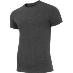 T-shirt męski TSM300 - ciemny szary melanż. Szare t-shirty męskie 4F, m, bez wzorów, bez kołnierzyka, bez ramiączek. Za 39.99 zł.