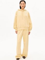 ARMEDANGELS bluza z kapturem Kobiety Bawełna żółty, L. Żółte bluzy damskie ARMEDANGELS, l, bez wzorów, z bawełny, bez ramiączek, z kapturem. Za 499.95 zł.