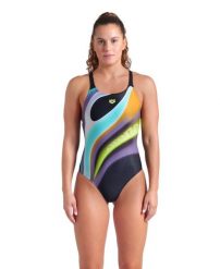 Strój Kąpielowy Arena Water Fluids Swimsuit Swim. Czarne stroje kąpielowe damskie ARENA, l, bez wzorów. Za 209.99 zł.