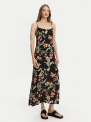 Roxy Sukienka letnia ERJWD03885 Czarny Regular Fit. Czarne sukienki damskie Roxy, na lato, m, bez wzorów, z wiskozy, bez kołnierzyka, bez ramiączek. W wyprzedaży za 139.99 zł.