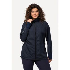 Damskie Kurtka HYPRAR lekka stójka tunel z recyklingu. Niebieskie kurtki sportowe damskie Ulla Popken, plus size, bez wzorów, z materiału, bez ramiączek, bez kaptura, trekkingowe. W wyprzedaży za 383.99 zł.