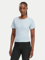 HUGO T-Shirt Deloris 50512002 Niebieski Regular Fit. Niebieskie t-shirty damskie Hugo, xl, bez wzorów, z bawełny, bez kołnierzyka, bez ramiączek. Za 229.99 zł.