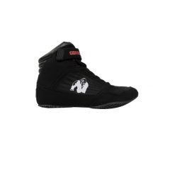 Buty fitness męskie Gorilla Wear High Tops za kostkę. Czarne buty sportowe męskie GORILLA WEAR, bez wzorów, za kostkę, bez zapięcia, na fitness i siłownię. Za 453.50 zł.