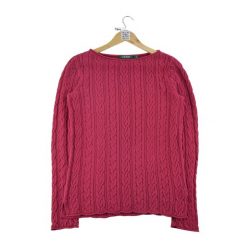 Second life - Lauren Ralph Lauren sweter damski - Jak nowy. Czerwone swetry nierozpinane damskie Ralph Lauren, l, bez wzorów, eleganckie, bez kołnierzyka, bez ramiączek. Za 106.46 zł.