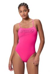 Strój kąpielowy jednoczęściowy damski Speedo Endurance+ Thinstrap. Czerwone stroje kąpielowe damskie Speedo, l, bez wzorów, z materiału. Za 197.48 zł.
