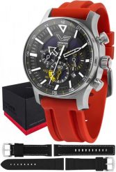 Zegarek męski Vostok Europe VR42-595A732SR czerwony. Czerwone zegarki męskie Vostok Europe, bez wzorów. Za 3,040.93 zł.