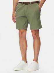 Jack & Jones Szorty materiałowe Adam Belted 12288603 Szary Regular Fit. Szare szorty męskie Jack & Jones, bez wzorów, z bawełny. Za 169.99 zł.