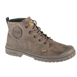 Buty sportowe Sneakersy unisex, Pampa SP20 Hi Wax. Brązowe obuwie sportowe damskie Palladium, bez wzorów, bez zapięcia, trekkingowe. Za 329.99 zł.