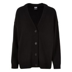 Oversizowy kardigan damski Urban Classics. Brązowe kardigany damskie Urban Classics, xl, bez wzorów, z bawełny, bez kołnierzyka. Za 200.00 zł.