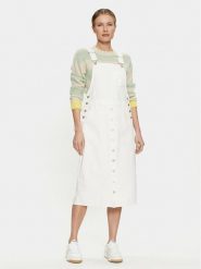 Levi's® Sukienka jeansowa Tico A7575-0003 Biały Regular Fit. Białe sukienki damskie s, bez wzorów, z bawełny, bez kołnierzyka, bez ramiączek. Za 299.99 zł.