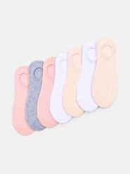Bawełniane stopki 7 pack - wielobarwny. Skarpetki damskie Sinsay, bez wzorów, z bawełny. Za 17.99 zł.