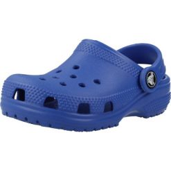 Sandały CROCS CLASSIC CLOG T Niebieski. Niebieskie sandały męskie Crocs, bez wzorów, z materiału, bez zapięcia. Za 171.99 zł.