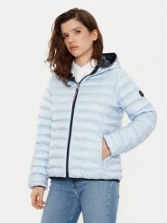 Tommy Hilfiger Kurtka przejściowa WW0WW45317 Błękitny Regular Fit. Niebieskie kurtki damskie Tommy Hilfiger, xs, bez wzorów, z syntetyku, bez kaptura. Za 589.99 zł.