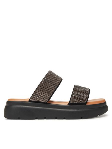 Clara Barson Klapki H3T9409-1 Czarny. Czarne klapki damskie Clara Barson, bez wzorów, z materiału, bez obcasa, bez zapięcia. Za 119.99 zł.