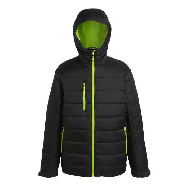 Męska Ocieplana Kurtka Navigate. Czarne kurtki męskie Regatta, m, bez wzorów, z puchu, sportowe, bez kaptura. Za 318.99 zł.
