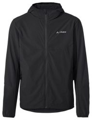 Kurtka softshellowa M Moab Jacket IV. Czarne kurtki sportowe męskie Vaude, m, bez wzorów, z materiału, z kapturem, rowerowe. Za 519.00 zł.