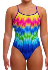 Strój kąpielowy jednoczęściowy FUNKITA Fly Time - Diamond Back. Brązowe stroje kąpielowe damskie Funkita, s, bez wzorów, z elastanu. Za 179.99 zł.