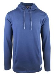 Lekka i Cienka Bluza z Kapturem (Kangurka) - Pako Jeans - Niebieska. Niebieskie bluzy męskie Pako Jeans, na lato, l, bez wzorów, z bawełny, z kapturem. Za 169.00 zł.