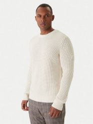 JOOP! Jeans Sweter Harono 30047662 Écru Modern Fit. Swetry męskie JOOP! Jeans, m, bez wzorów, z bawełny, bez kołnierzyka, bez ramiączek. Za 659.99 zł.