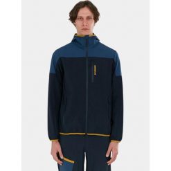 Kurtka softshell męska Fundango Alloy. Niebieskie kurtki męskie FUNDANGO, m, bez wzorów, z softshellu, z kapturem, trekkingowe. Za 459.90 zł.