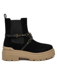 PINKO Sztyblety Mia 10 SD0143 P045 Czarny. Czarne botki damskie Pinko, bez wzorów, ze skóry, bez obcasa, na płaskiej podeszwie, bez zapięcia. Za 1,349.00 zł.