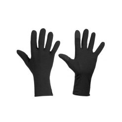 Rękawiczki zimowe unisex Icebreaker 260 Tech Glove Liners. Czarne rękawiczki męskie Icebreaker, na zimę, bez wzorów, z lycry. Za 152.99 zł.