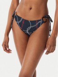 Tommy Hilfiger Dół od bikini UW0UW06395 Granatowy. Niebieskie bikini Tommy Hilfiger, bez wzorów, z syntetyku. Za 229.99 zł.