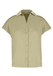 Koszula z lnem C-GUARE. Zielone koszule damskie Volcano, uniwersalny, bez wzorów, ze lnu, klasyczne, bez kołnierzyka, bez ramiączek. Za 119.99 zł.