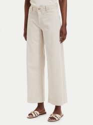 Guess Jeansy W6GB15 W1886 Beżowy Wide Leg. Brązowe jeansy damskie Guess, z aplikacjami, z bawełny. Za 434.99 zł.