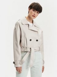 ONLY Kurtka z imitacji skóry Vera 15308584 Szary Regular Fit. Szare kurtki damskie ONLY, l, bez wzorów, ze skóry, bez kaptura. Za 209.99 zł.