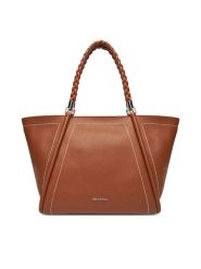 Gino Rossi Torebka CEO-LAUREN-XL8211 Brązowy. Brązowe shopperki damskie Gino Rossi, bez wzorów, z materiału, bez dodatków. Za 329.99 zł.