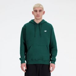 Bluza męska New Balance MT41508NWG – zielona. Zielone bluzy sportowe męskie New Balance, m, z aplikacjami, z bawełny, bez kaptura. Za 169.99 zł.