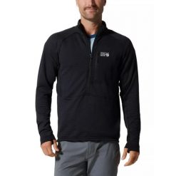 Męski sweter polarowy Mountain Hardwear Polartec Power Grid Half Zip. Czarne swetry męskie MOUNTAIN HARDWEAR, na zimę, l, bez wzorów, z polaru, sportowe, bez kołnierzyka, bez ramiączek. Za 649.00 zł.