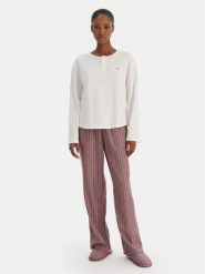 Tommy Hilfiger Piżama UW0UW06154 Écru Regular Fit. Piżamy damskie Tommy Hilfiger, bez wzorów, z syntetyku, bez ramiączek. Za 519.99 zł.