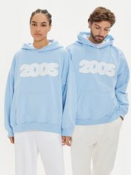 2005 Bluza Clouds Błękitny Oversize. Niebieskie bluzy męskie 2005, l, bez wzorów, z bawełny, bez ramiączek, bez kaptura. Za 289.99 zł.