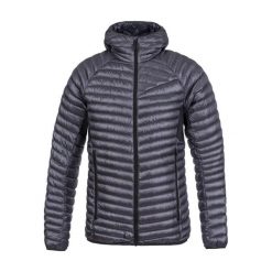 Kurtka puchowa Hannah Mio. Szare kurtki męskie Hannah, bez wzorów, z puchu, sportowe, bez kaptura. W wyprzedaży za 1,091.85 zł.