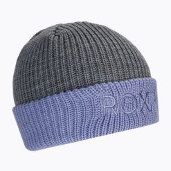 Czapka snowboardowa damska ROXY Freja. Fioletowe czapki damskie Roxy, na zimę, bez wzorów, sportowe. Za 63.99 zł.