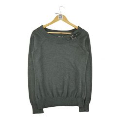 Second life - Damski szary sweter - Jak nowy. Szare swetry nierozpinane damskie Ralph Lauren, bez wzorów, sportowe, bez kołnierzyka, bez ramiączek. Za 127.76 zł.