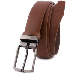 Pasek męski BELTIMORE r.130-145 cm E38 brązowy. Brązowe paski męskie . Za 65.99 zł.