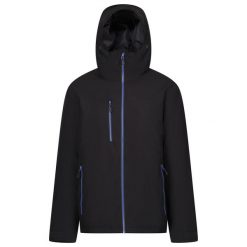 Męska Wodoodporna Kurtka Ocieplana Navigate. Czarne kurtki męskie Regatta, m, bez wzorów, z materiału, z kapturem. Za 436.99 zł.