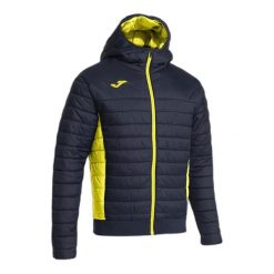 Kurtka z kapturem Joma Urban V. Niebieskie kurtki męskie Joma, bez wzorów, z puchu, sportowe, z kapturem. Za 343.05 zł.
