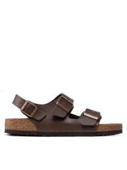 Birkenstock Sandały Milano 034701 Brązowy. Brązowe sandały męskie Birkenstock, bez wzorów, ze skóry, bez zapięcia. Za 289.99 zł.