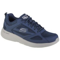 Buty sportowe Sneakersy męskie, Skechers Dynamight 2.0 - Fallford. Niebieskie buty sportowe męskie Skechers, bez wzorów, bez zapięcia, trekkingowe. Za 372.00 zł.