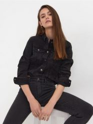 Jeansy skinny mid waist - szary. Szare jeansy damskie Sinsay, bez wzorów, z bawełny. Za 39.99 zł.