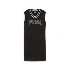 Sukienka Puma Squad Women's Dress, Kobiety. Czarne sukienki damskie Puma, s, bez wzorów, z bawełny, sportowe, bez kołnierzyka, bez ramiączek, sportowe. Za 139.99 zł.
