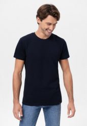 T-shirt ze strukturą TM-DARK. T-shirty męskie Volcano, l, bez wzorów, z bawełny, bez kołnierzyka, bez ramiączek. Za 69.99 zł.